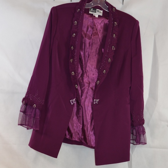Ben Marc 3 pc Special Occasion/MOB/church Embellished Suit SZ 12 NWT - Picture 3 of 16